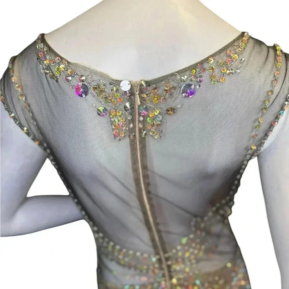 GLS Embellished Lace Mermaid Dresss With Beautiful Sequins and crystals. - Picture 15 of 16